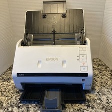 Epson DS-530, J381A White, Color Duplex Document Scanner Tested Working No Cord