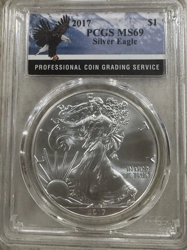 2017 American Silver Eagle MS69 PCGS