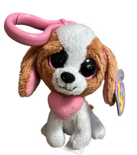 TY BEANIE BOOS - COOKIE the VALENTINE DOG KEY CLIP WALGREENS EXCLUSIVE NWT Heart