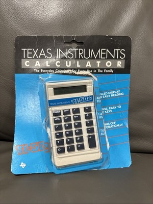 VINTAGE 1985 Texas Instruments TI-502 Calculator MOC Sealed New