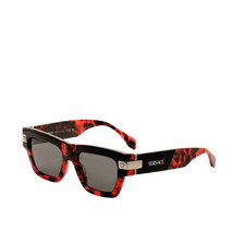 Versace Men's 52mm Top Black Red Havana Sunglasses VE4464-545787-52