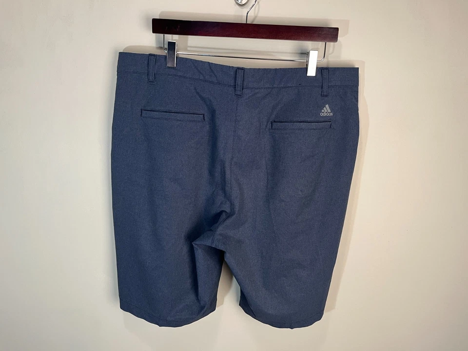 Adidas Golf Hombre Lote de 2 Pantalones Cortos Azul Frente Plano Rendimiento 38 10" Entrepierna Usados en Excelente Condición Foto 3 de 4