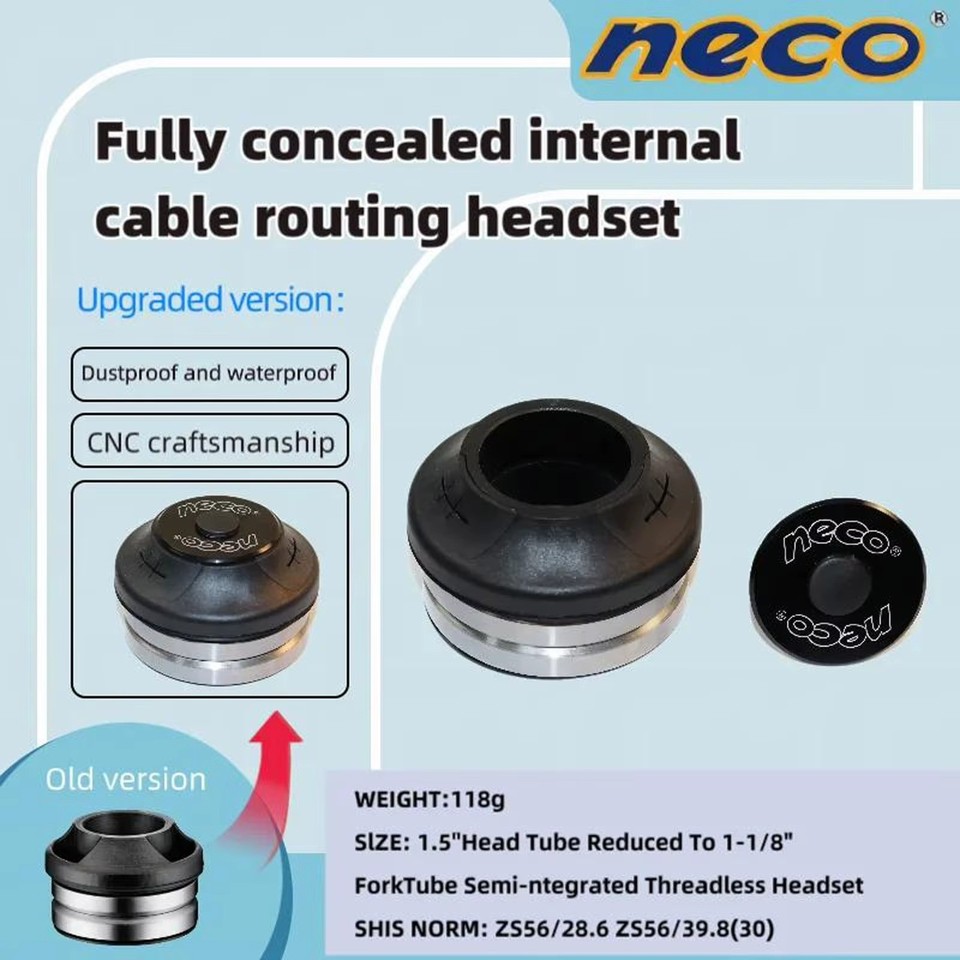 Threaded Headsets Mtb Neco Integrated Threadless Headset 1.5