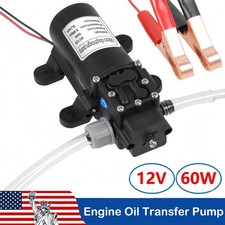 60W Electric Fuel Transfer Pump 12-Volt Oil Extractor Kerosene Car Tractor Truck