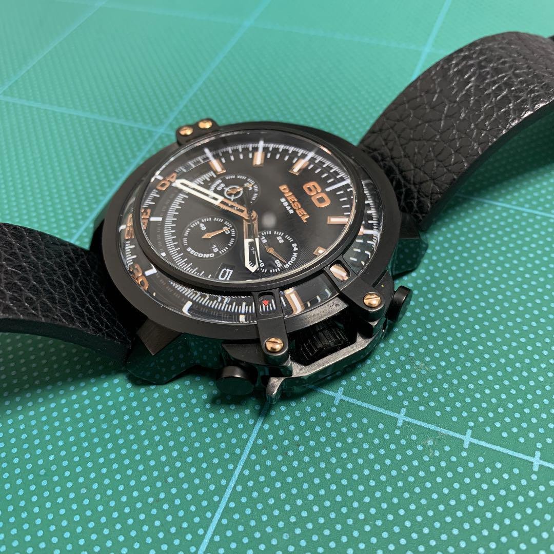 DIESEL 腕時計 DZ-4409 稼動品 ⓾ DIESEL 腕時計 DZ-4409 稼動品 ベルト 社外品 新品未使用 - メルカリ