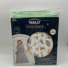 Halo Cotton Sleepsack Medium 6- 12 Months 16-24lbs TOG 0.5 Animals Prints