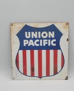 Great Pacific 1850 鉄道 レリーフ　ヴィンテージサイン　看板 Union Pacific Railroad Sign | eBay