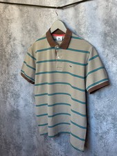 Polo a righe Lacoste Basi Sa manica corta casual uomo taglia 5