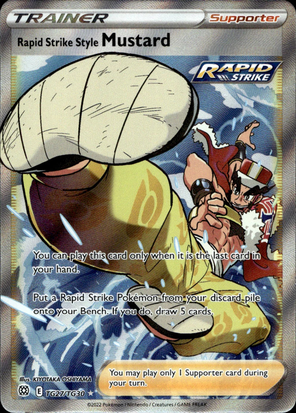 Rapid Strike Style Mustard Ultra Rare SWSH09: Brilliant Stars TG27/TG30 NM