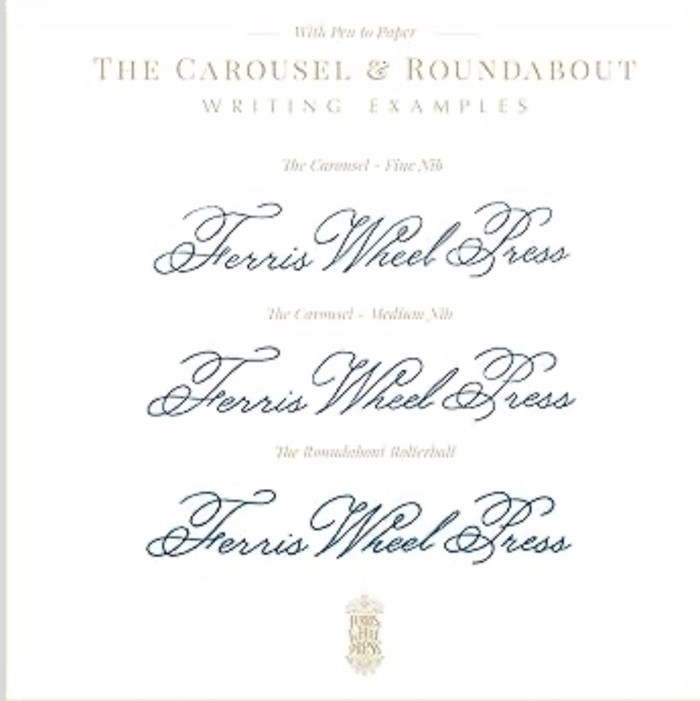 NEW CAROUSEL FERRIS WHEEL PRESS FOUNTAIN PEN FINE STEEL NIB FRENCH VANILLA