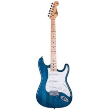SX Electric Guitar SC  Swamp Ash/ Maple Transparent Blue