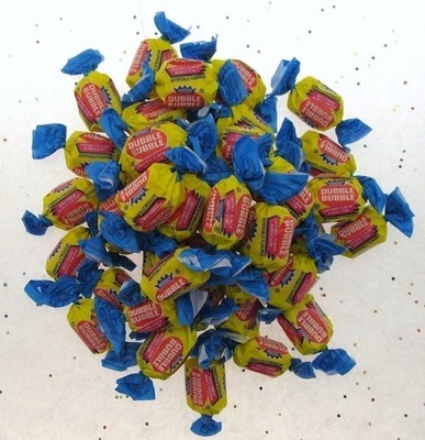 Dubble Bubble Bubblegum Original Flavor Individually Wrapped 1 lb Bulk - Candy