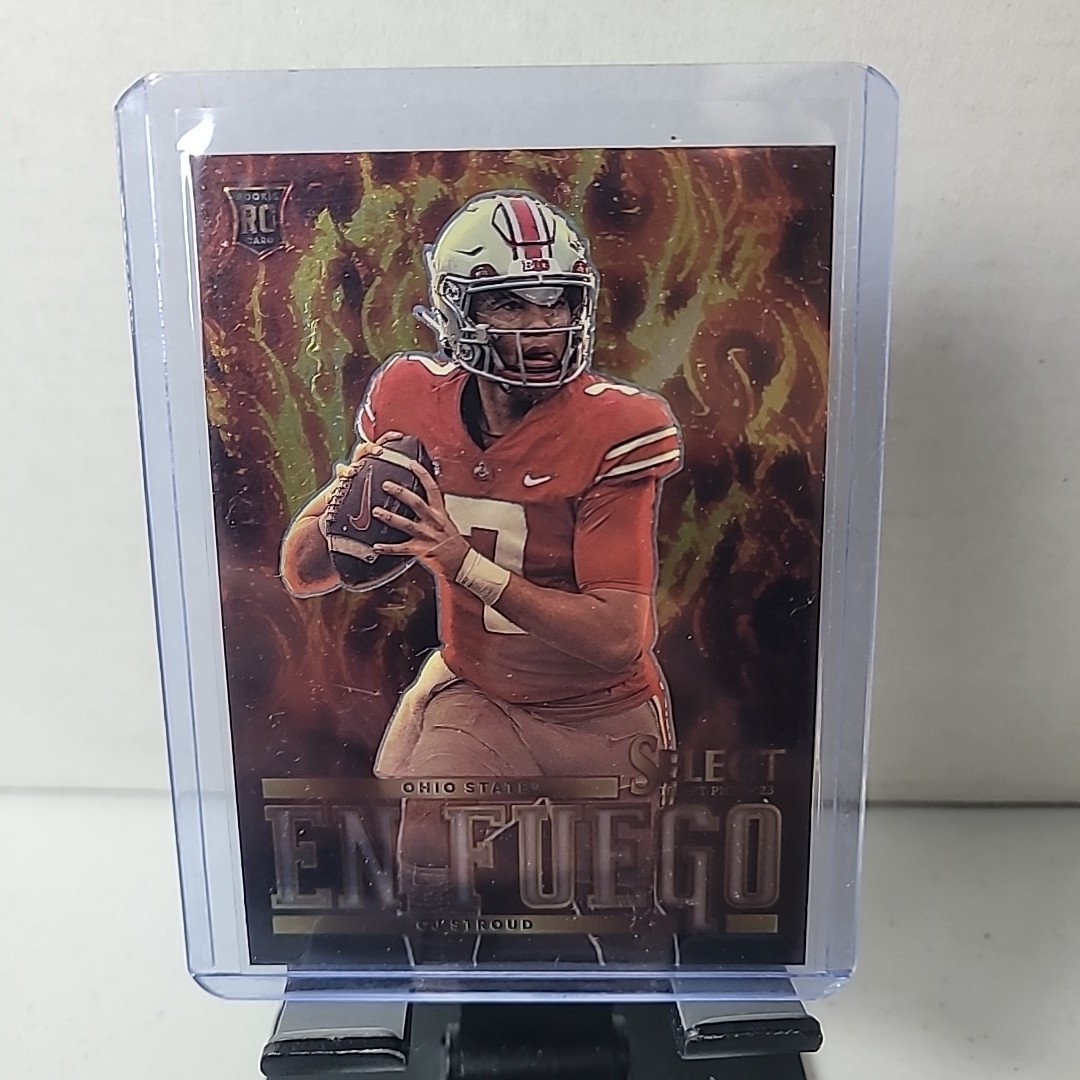 2023 Panini Select Draft Picks - En Fuego Silver Prizm #EF-CS C.J. Stroud (RC)