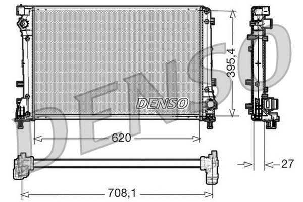 MotorküHler WasserküHler Denso DRM09163 FüR 595C 500 500C 695 Abarth 595 695C-image