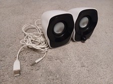 Logitech Z120 Compact PC/Laptop USB Stereo Speakers - White - Great Condition