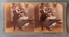 Vintage Stereoscope Card You Bashful little Creature