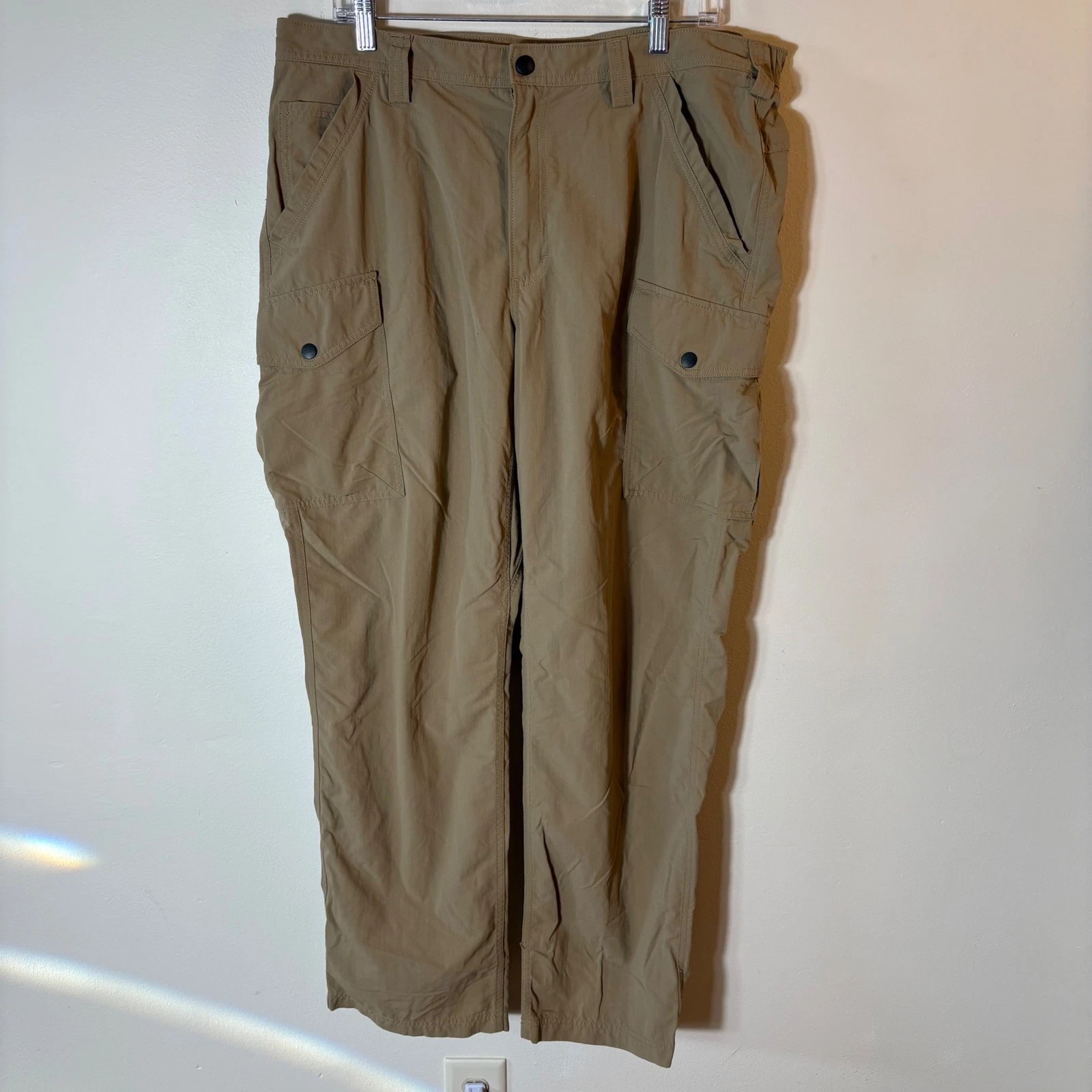 Duluth Trading Co Dry on the Fly Cargo Pants 38x34 Nylon Utility Hiking Workwear