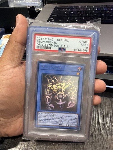 2017 yuGiOh JPN Relinquished DP19-JP000 PSA 9 ghost rare