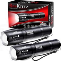 Rehkittz Taschenlampe, Extrem Hell Tragbare Handlampe 2 StüCk, 2000 Lumen,