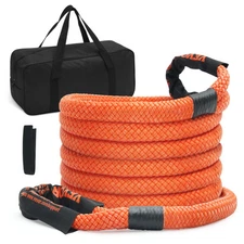 VEVOR Kinetic Energy Recovery Rope Tow Strap 1" x 20' 38000 lbs Heavy Duty Nylon