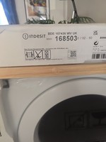 Indesit BDE107436WVUK Free Standing Washer Dryer 10Kg 1400 rpm White D Rated