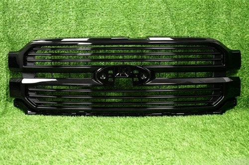 For 2024-2025 Ford F150 F-150 Platinum King Ranch Front Upper Grille Gloss Black