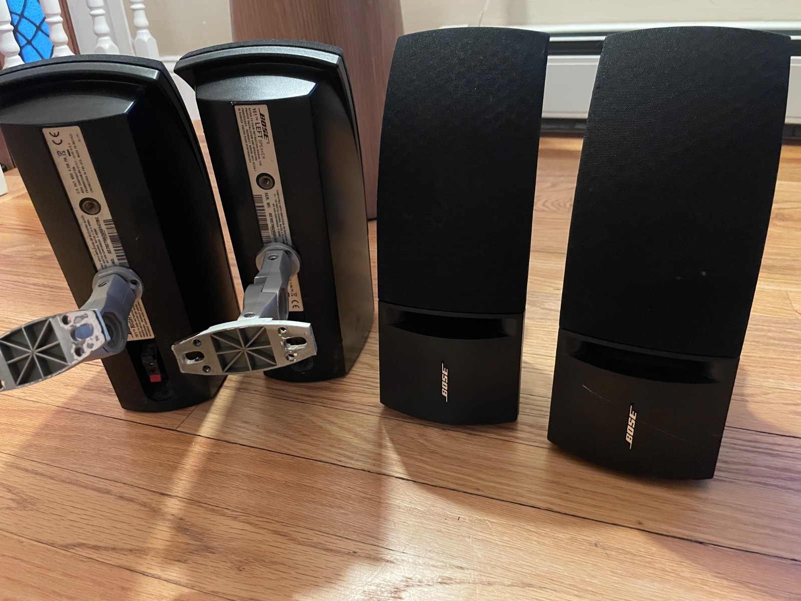 Speakers Set Left & Right Black -tested