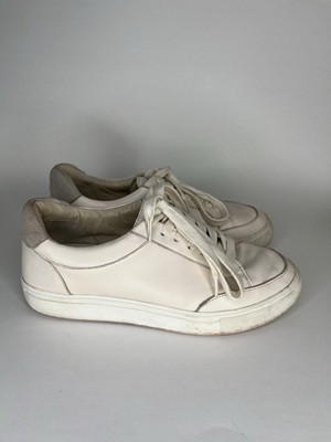 Birdies Shoes Lace Up Casual Sneakers Women Size 6.5 Beige Leather 