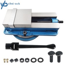6"  7-1/2" Lockdown CNC Milling Machine Bench Vise With Swiveling Base