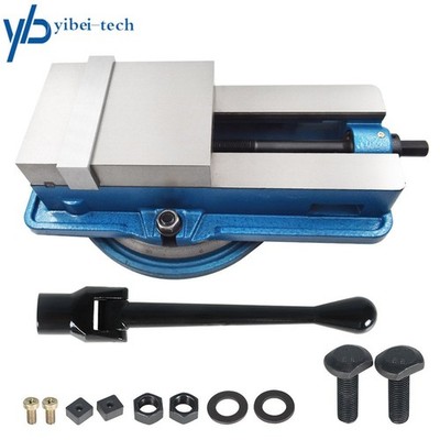 6'' × 7-1/2'' Lockdown CNC Milling Machine Bench Vise With Swiveling Base
