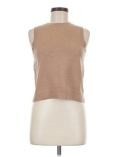 A New Day Women Brown Sweater Vest M