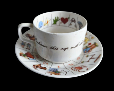 Royal Kendal weiß Fine Bone China Fortune Teetasse & Untertasse