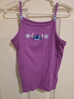 Conjunto de camiseta sin mangas y pantalones cortos Disney Lilo & Stitch para niñas con cuentas talla 6 - Imagen 1 de 4