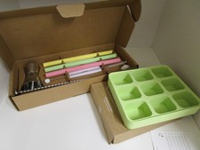 NESPRESSO Iced Coffee KIT & Ice Cube Tray 3 x Reusable Straws, Jigger, Spoon etc