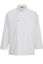 Edwards Garments Unisex 10 Button Chef Coat With Mesh Style  3363-000