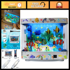 Moving Aquarium Night Light - Fake Fish Tank Lamp with Virtual Ocean Effect, Ret