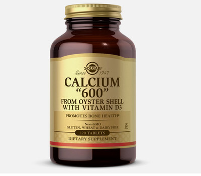 Solgar Calcium ''600'' from Oyster Shell with Vitamin D3 120 Tablets - Exp: 01/29