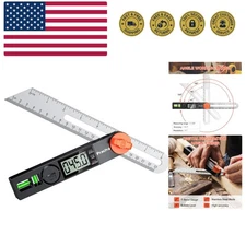 T-Bevel Gauge & Protractor with Horizontal and Vertical Bubble,0-338° Digital...