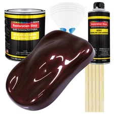 Restoration Shop Molten Red Metallic Acrylic Enamel Gallon Kit, Auto Paint