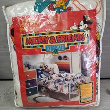 Dundee Disney Mickey Mouse 4 Piece Toddler Bed Set Vintage NEW