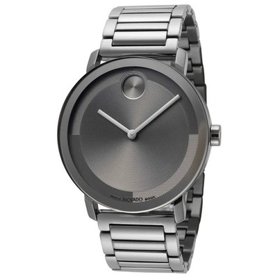 Movado Bold Evolution Quartz Grey Dial Man's Swiss Watch 3601096