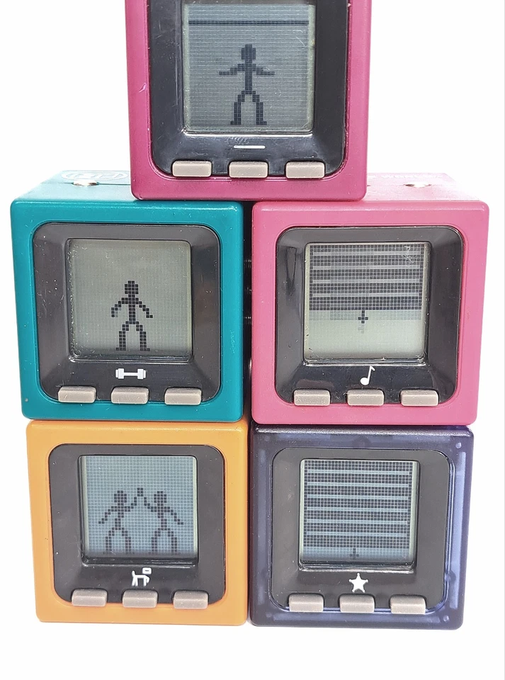 5 RADICA CUBE WORLD STICK MAN VIDEO GAMES -SLIM, SCOOP, MIC, CHIEF, HANS WORKING - Image 4 of 4