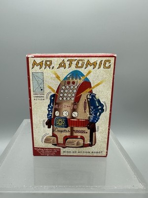 Schylling Mr. Atomic Wind Up Action Robot Toy NIB 2009 Working 