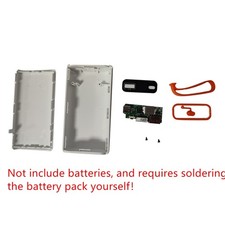 White 2 Slots 21700 Power Bank Case Cage Durable Portable For PC/ Smartphone,