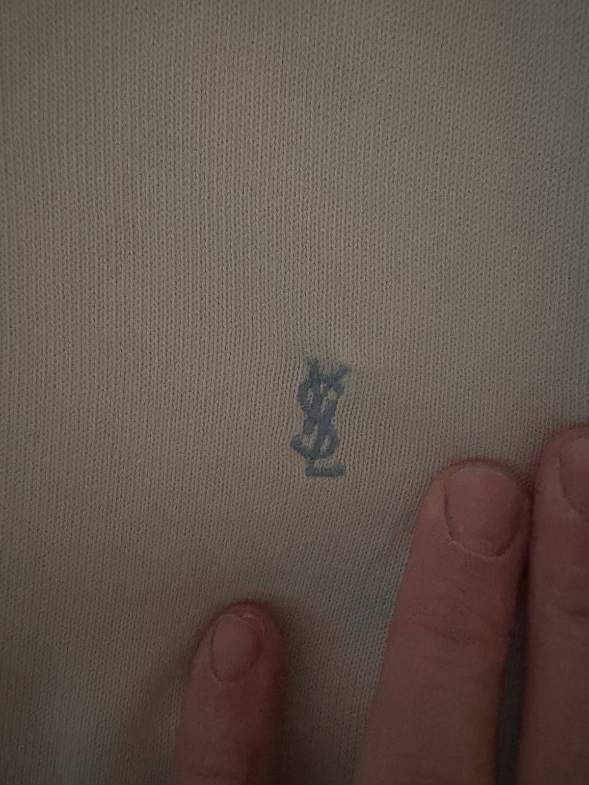 Maglione maglione Yves Saint Laurent uomo bianco YSL vintage anni 90 retrò