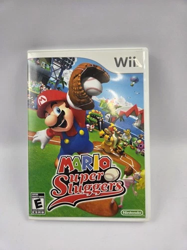 Mario Super Sluggers Nintendo Wii Authentic Game and Case Disc Tested