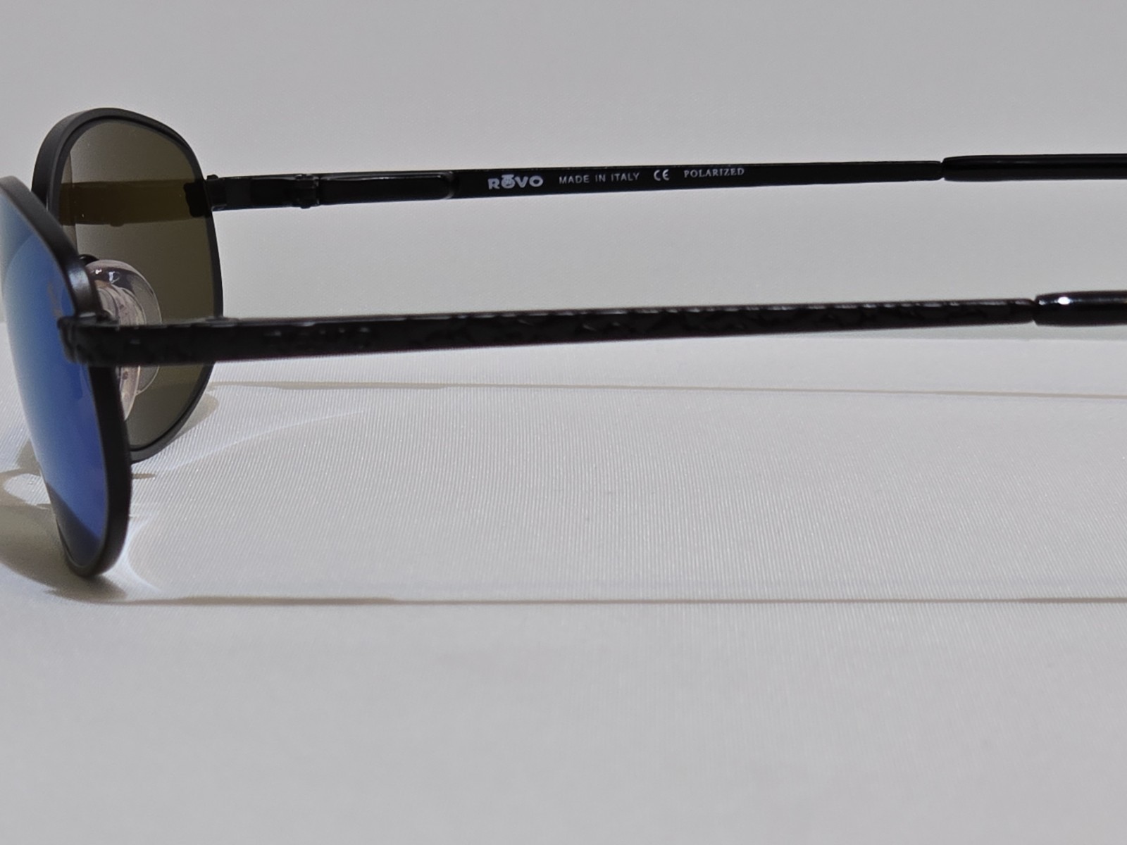 Vintage REVO 3008 Black Python Pattern Sunglasses… - image 3