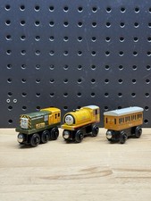 Thomas  Friends Wooden Railway Train Engine Lot Arry Bill Clarabel Lost Twins