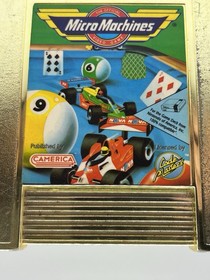 Micro Machines NES  (Nintendo , 1991) Cart Only - Gold Cart -Clean Label -Tested