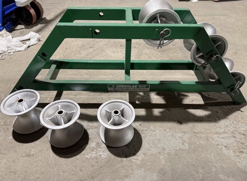 Greenlee 24" Radius Right Angle Conveyor Sheave w/ 5” x 7” Wheels